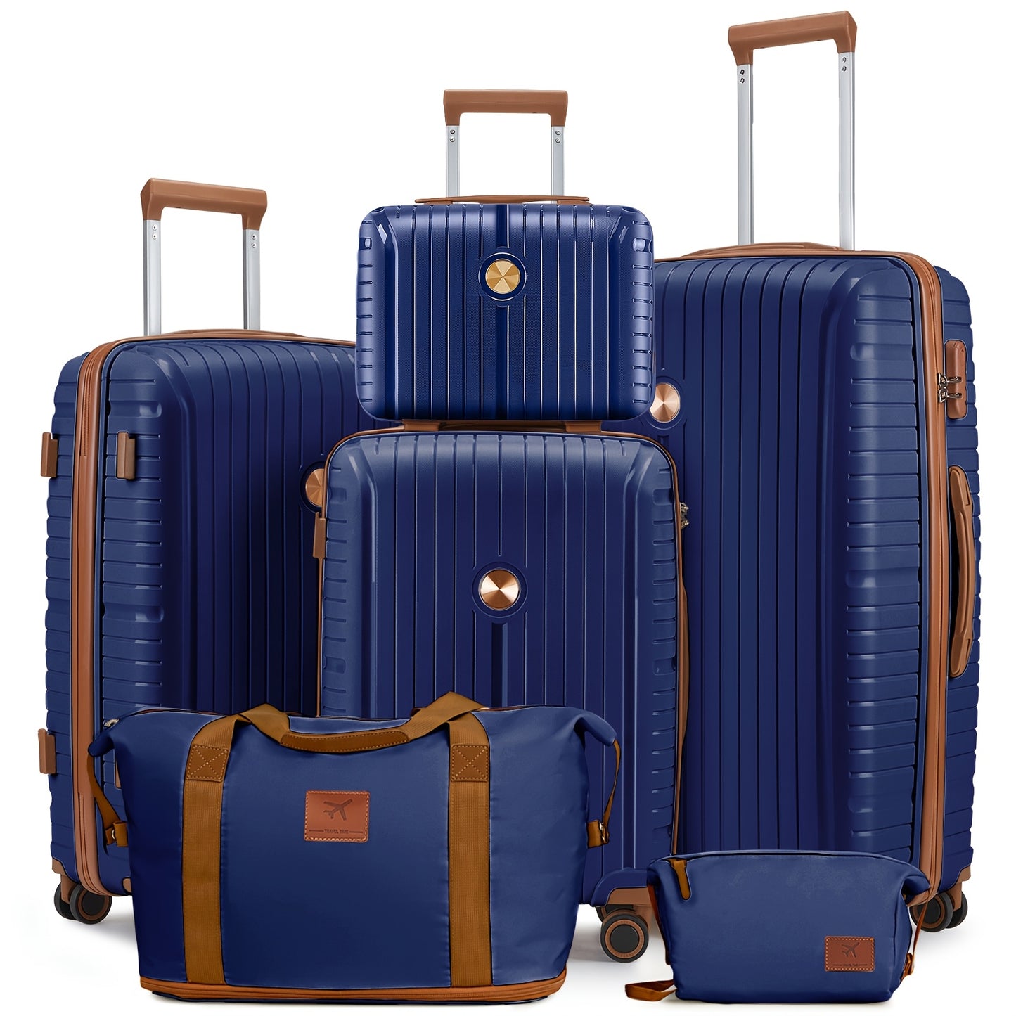 Valise de voyage, Noir avec un sac fourre-tout pour loisirs et quotidien – vue détaillée 4