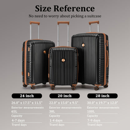 Valise de voyage, Noir avec un sac fourre-tout pour loisirs et quotidien – vue détaillée 9
