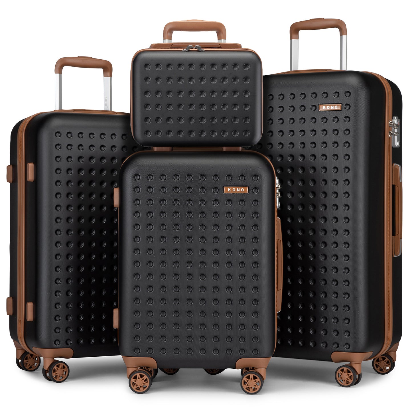 Valise de voyage, Noir et brun pour quotidien – vue détaillée 19