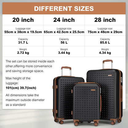 Valise de voyage, Noir et brun pour quotidien – vue détaillée 21