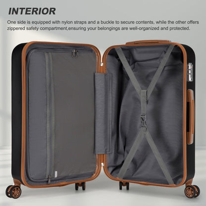 Valise de voyage, Noir et brun pour quotidien – vue détaillée 25
