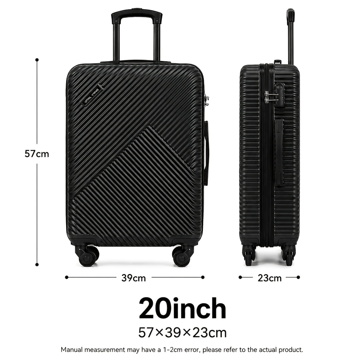 Valise de voyage, Noir pour loisirs et camping – vue détaillée 19