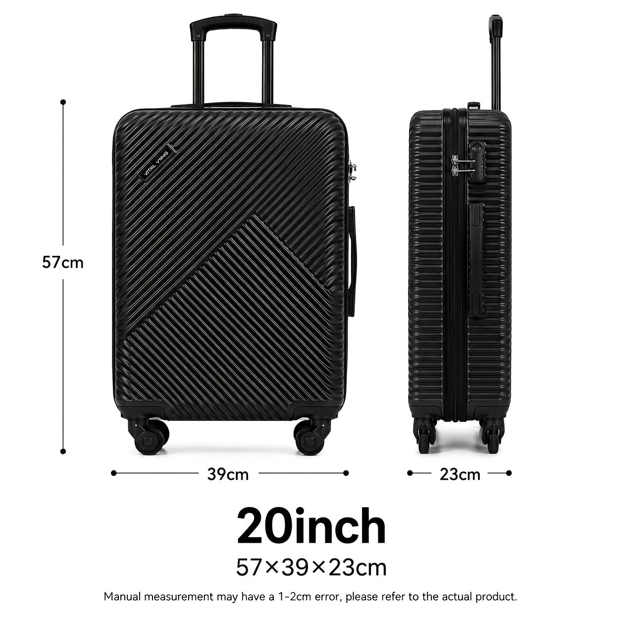 Valise de voyage, Noir pour loisirs et camping – vue détaillée 19