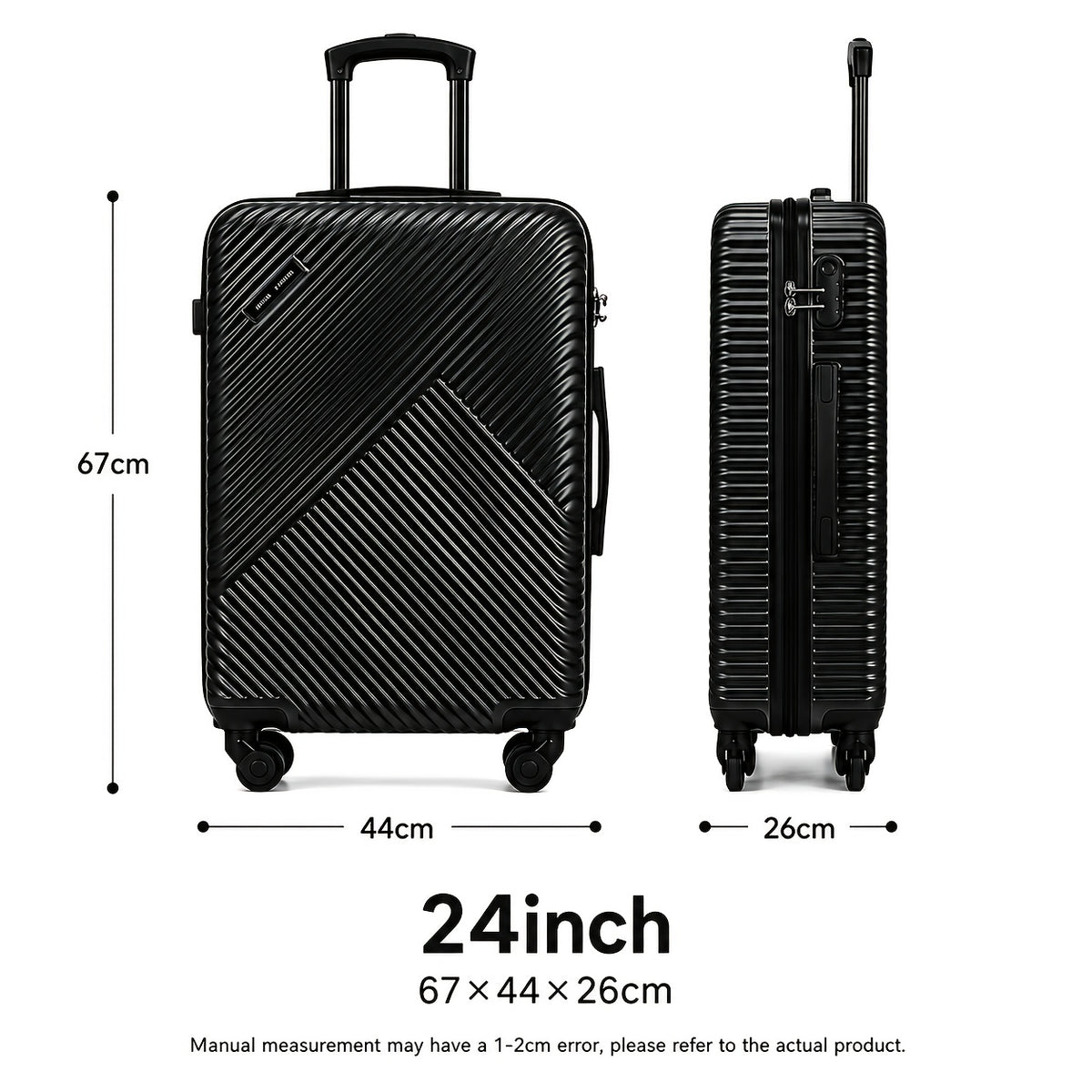 Valise de voyage, Noir pour loisirs et camping – vue détaillée 20