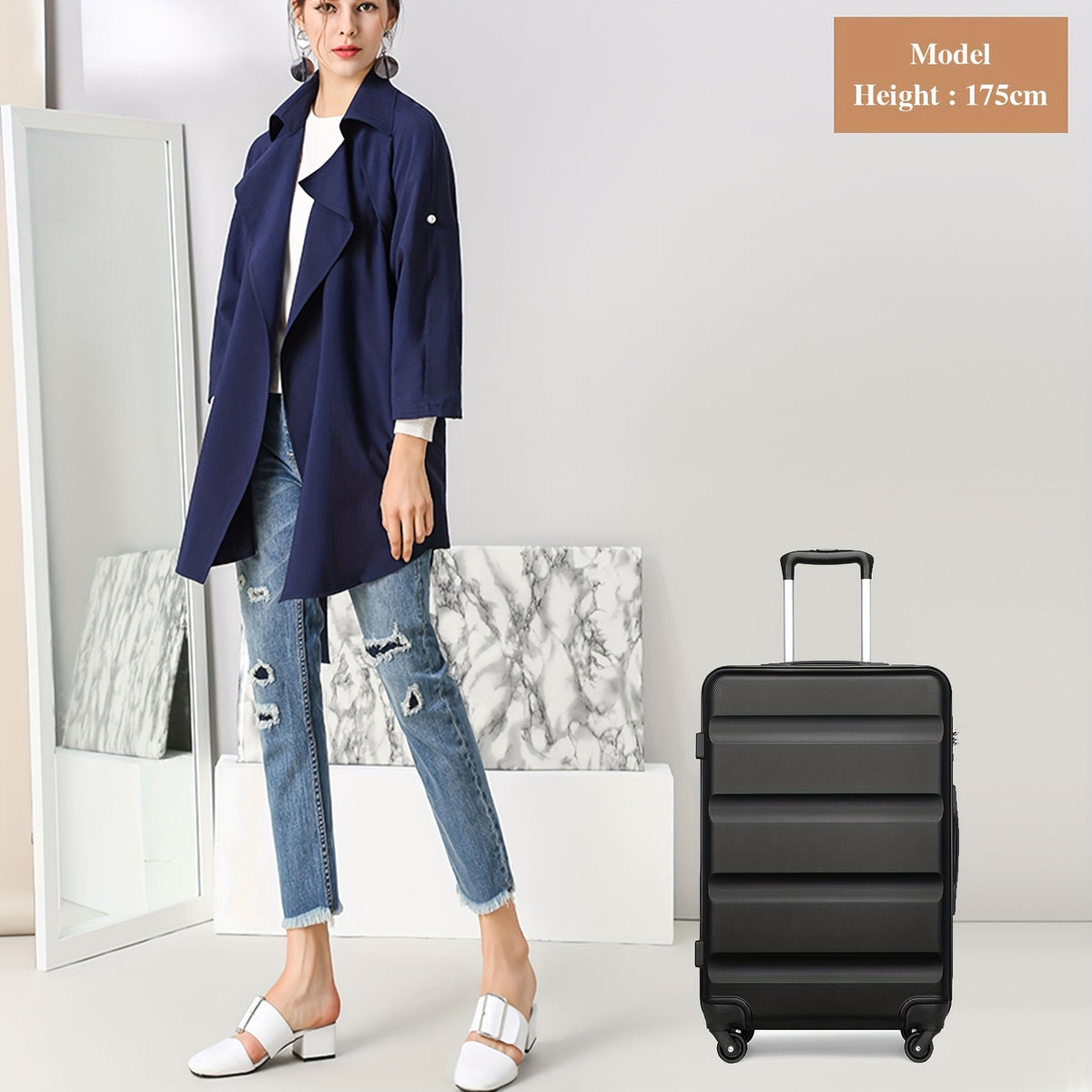 Valise de voyage, valise trolley de 28 pouces pour quotidien – vue détaillée 7