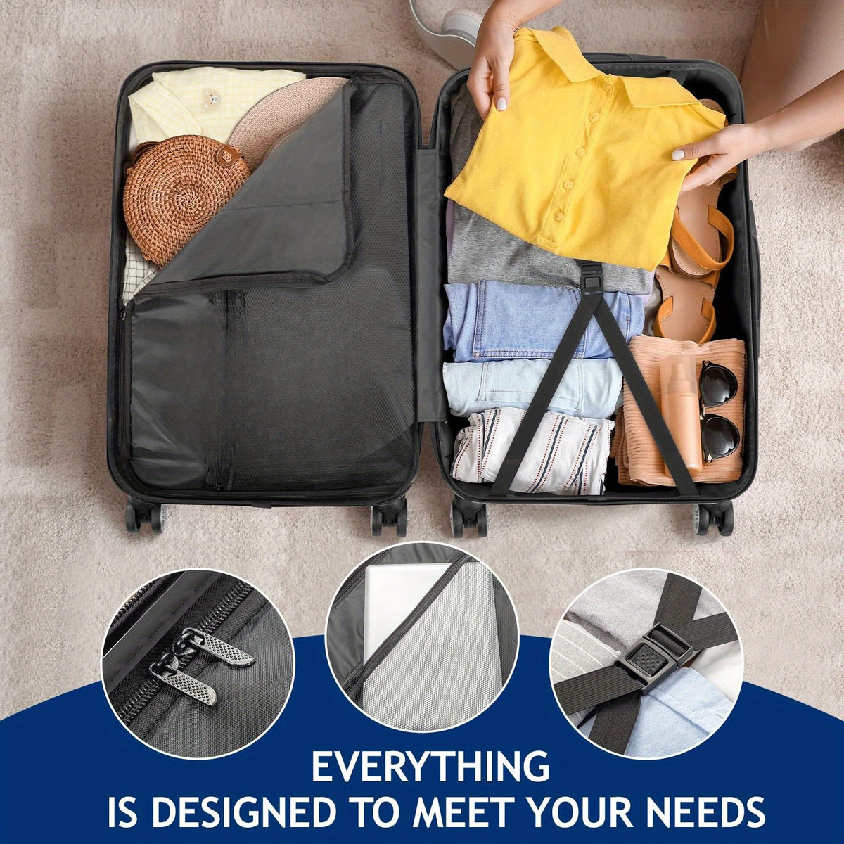 Valise, Gris pour voyage – vue détaillée 3