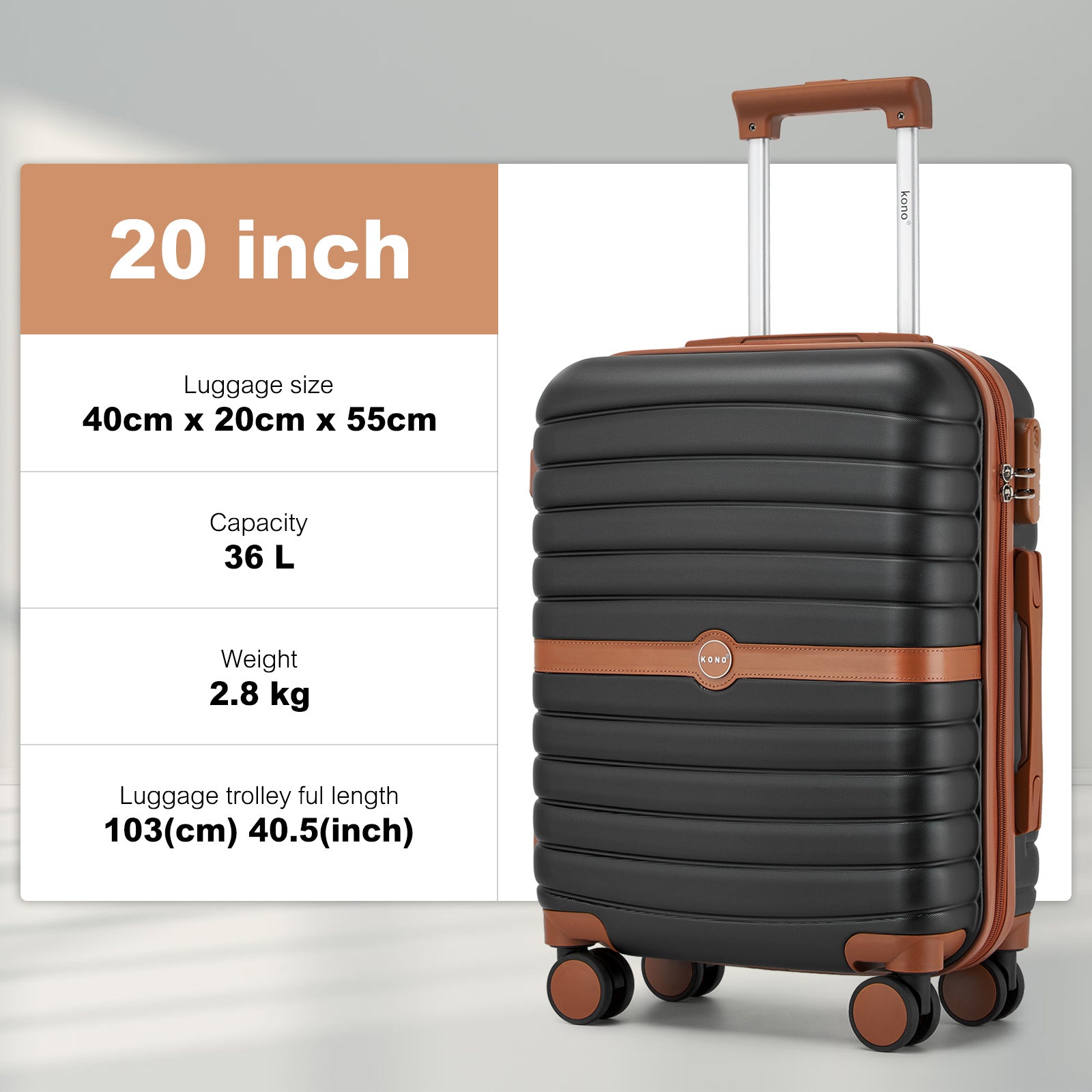 Valise, Jaune pour maison et quotidien – vue détaillée 4