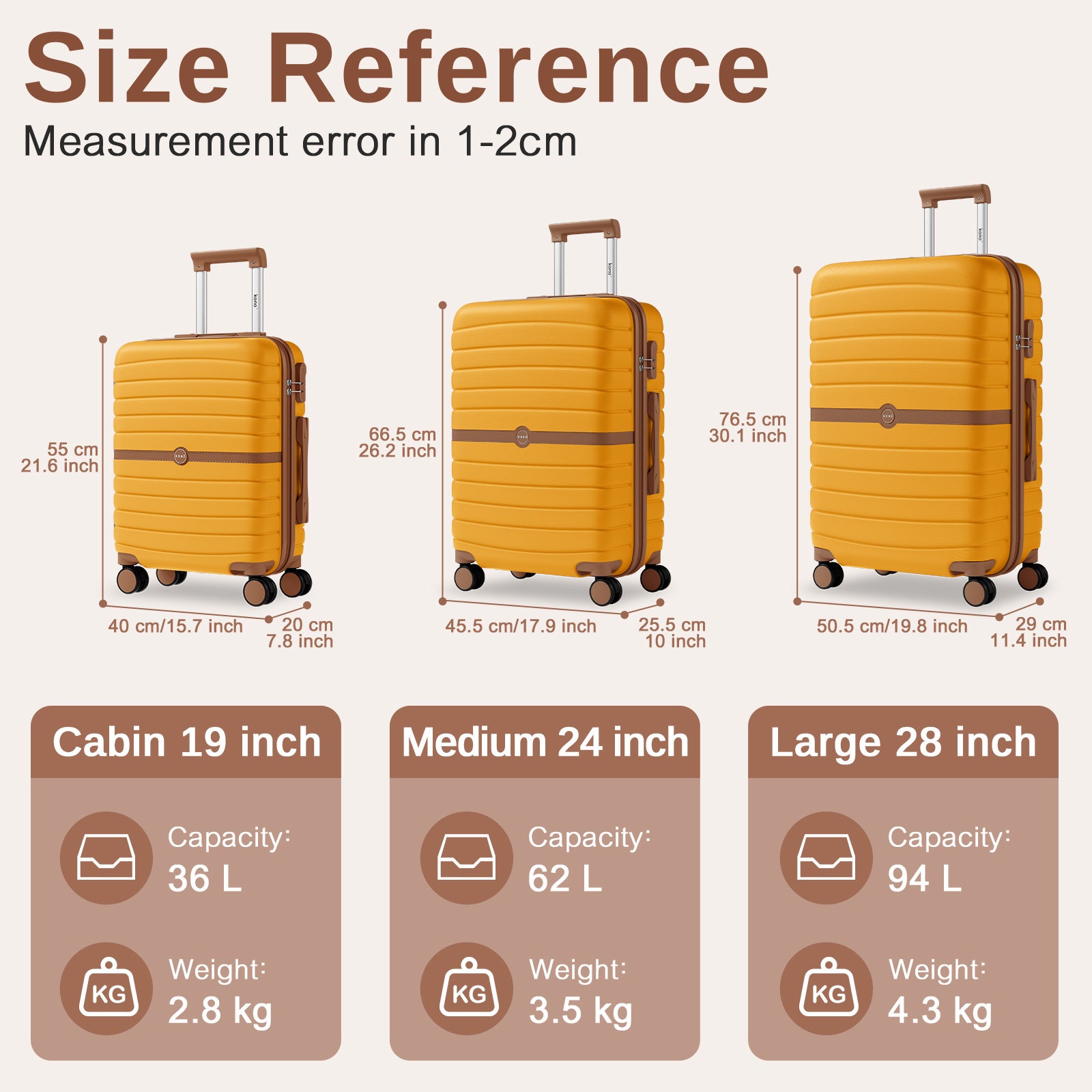 Valise, Jaune pour maison et quotidien – vue détaillée 58