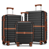3 pcs. Ensemble de valises 20/24/28 in (50,8/61/71,12 cm)