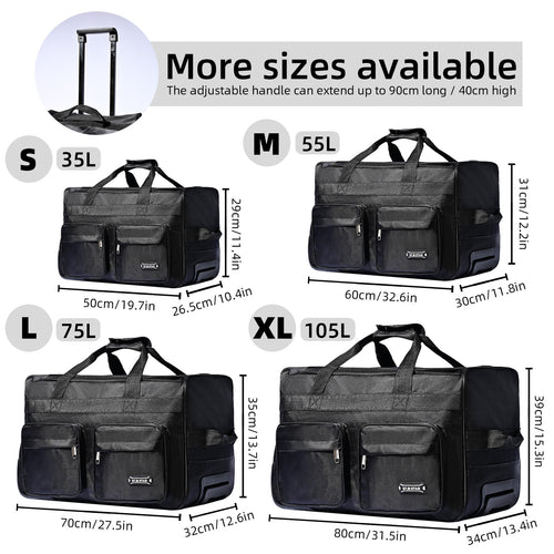 Valise, Noir pour camping et voyage – vue principale