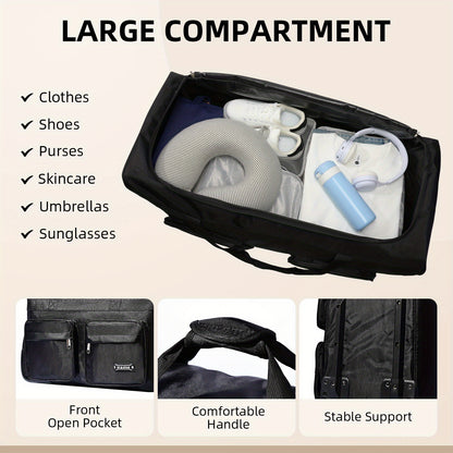Valise, Noir pour camping et voyage – vue détaillée 3