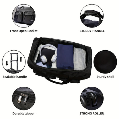 Valise, Noir pour camping et voyage – vue détaillée 7
