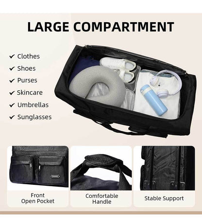 Valise, Noir pour camping et voyage – vue détaillée 10