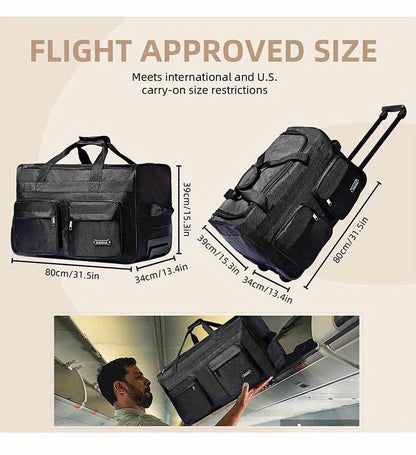 Valise, Noir pour camping et voyage – vue détaillée 11