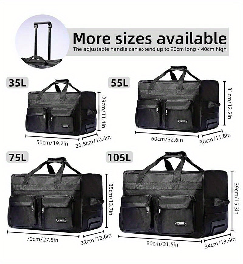 Valise, Noir pour camping et voyage – vue détaillée 12