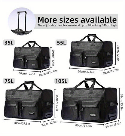 Valise, Noir pour camping et voyage – vue détaillée 12