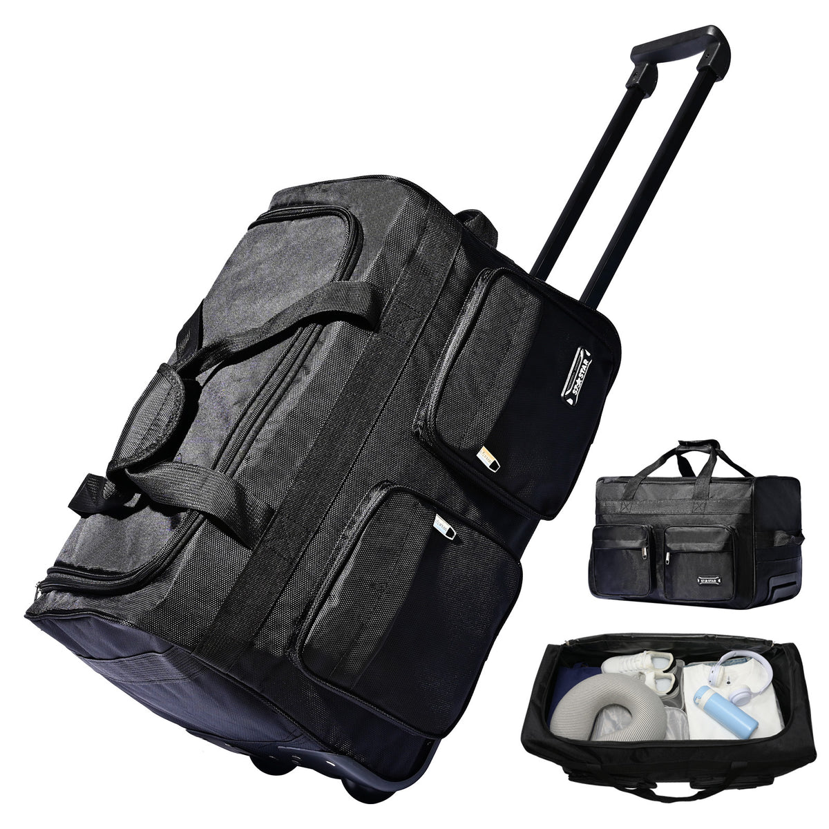 Valise, Noir pour camping et voyage – vue détaillée 22