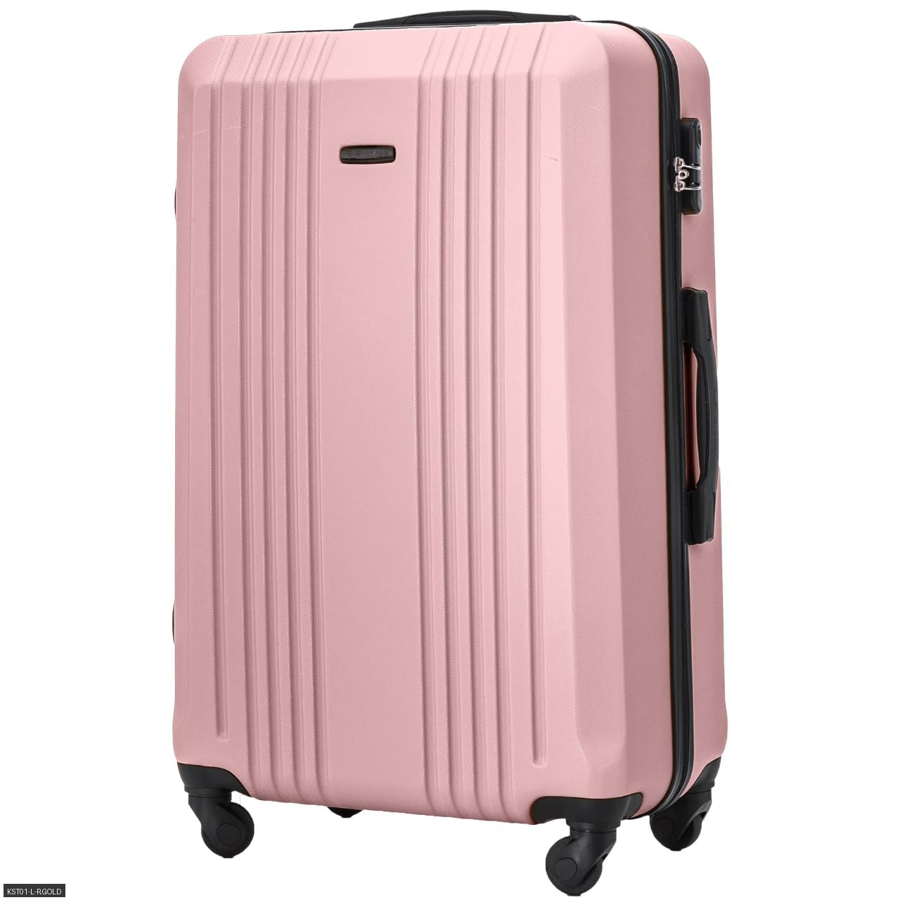 Valise, Or rose avec des détails noirs élégants pour quotidien – vue détaillée 17