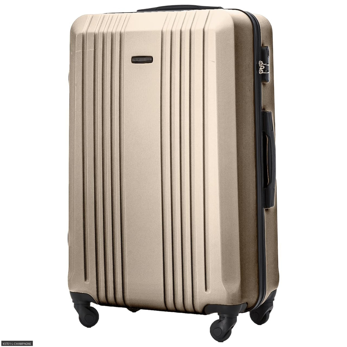 Valise, Or rose avec des détails noirs élégants pour quotidien – vue détaillée 27