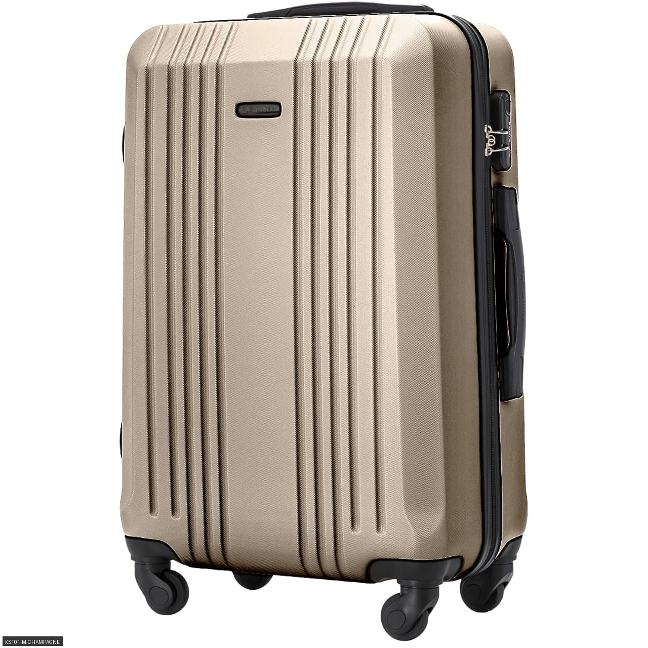 Valise, Or rose avec des détails noirs élégants pour quotidien – vue détaillée 28