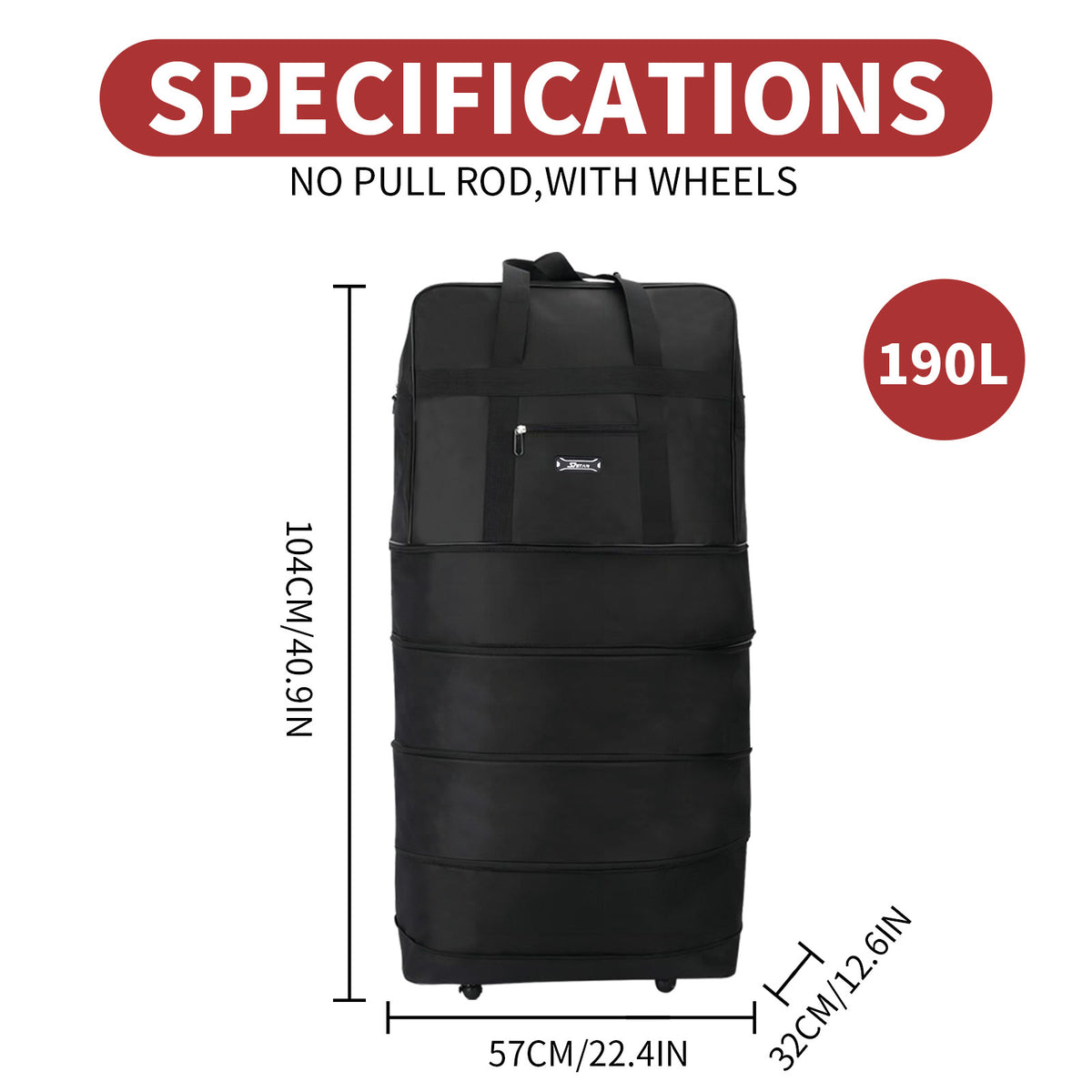 Valise, pliable pour camping et voyage – vue détaillée 11