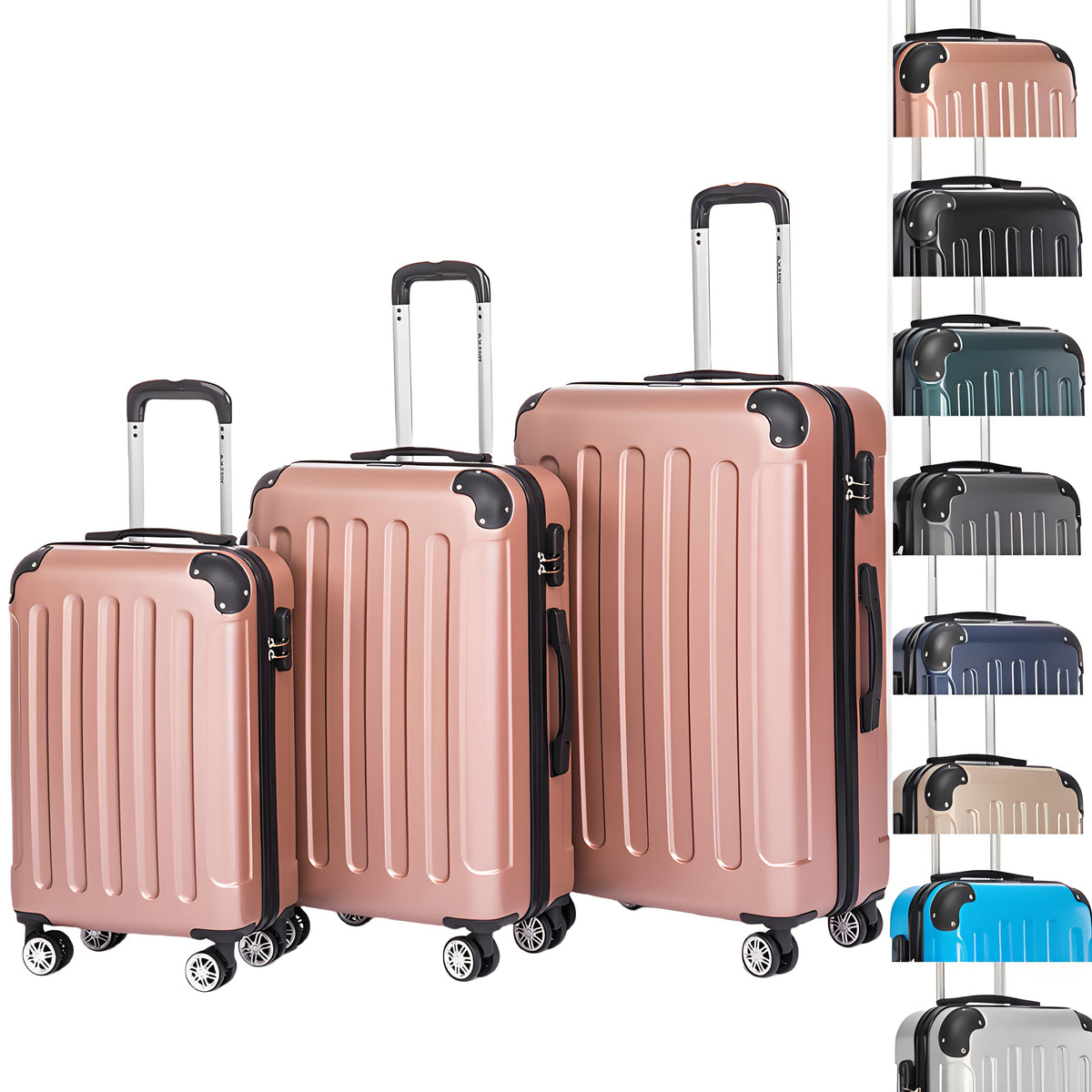 Valise, Rose doré pour camping et voyage – vue détaillée 7