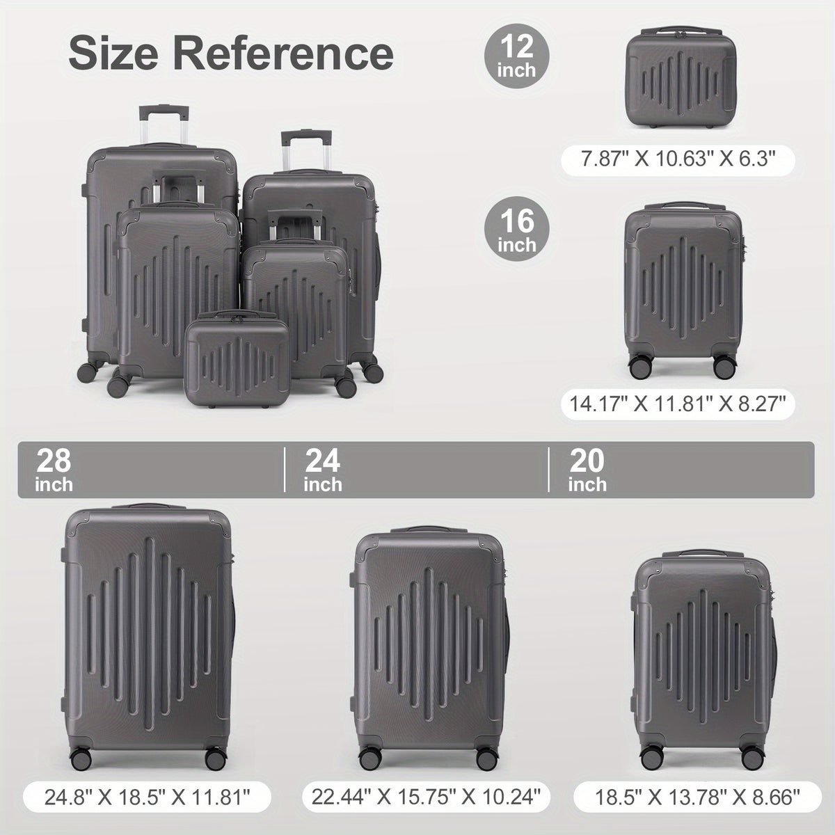 Valise, rotation 360° pour camping et voyage – vue détaillée 10