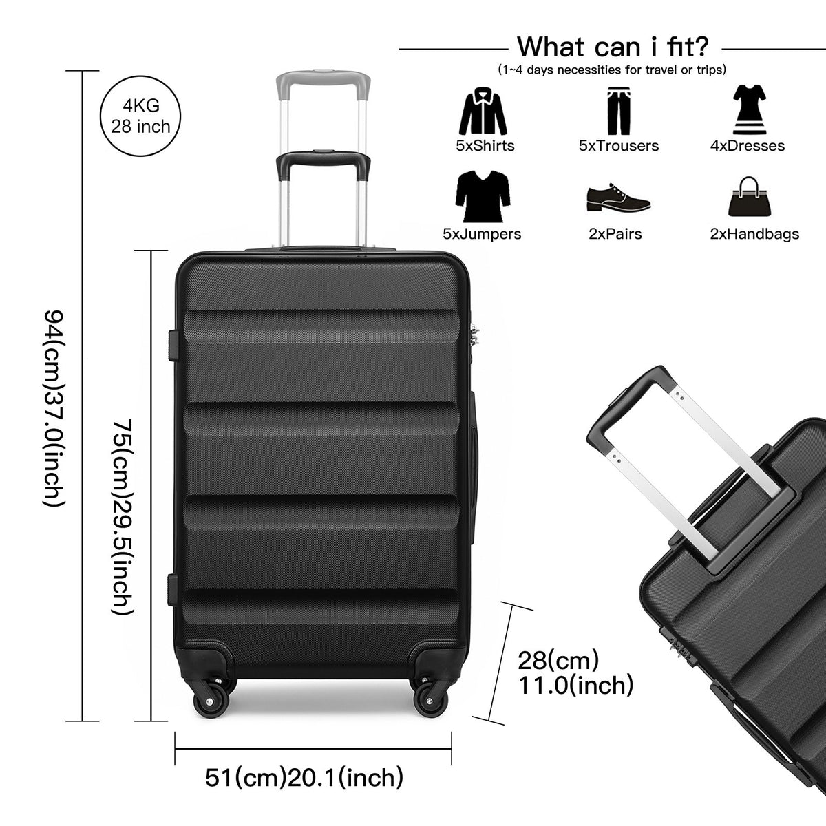 Valise, S (55 cm-33 L) pour quotidien – vue détaillée 11