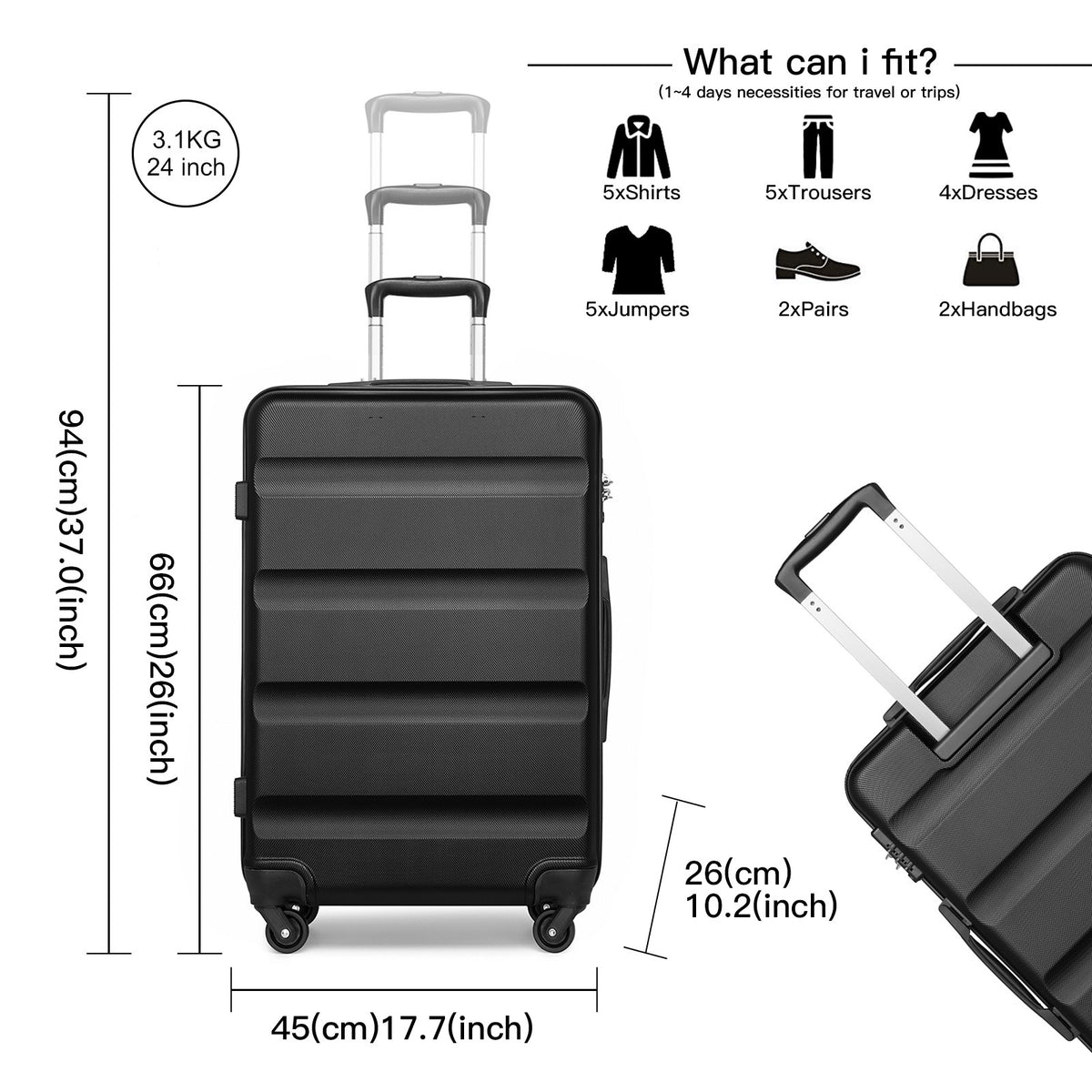 Valise, S (55 cm-33 L) pour quotidien – vue détaillée 20