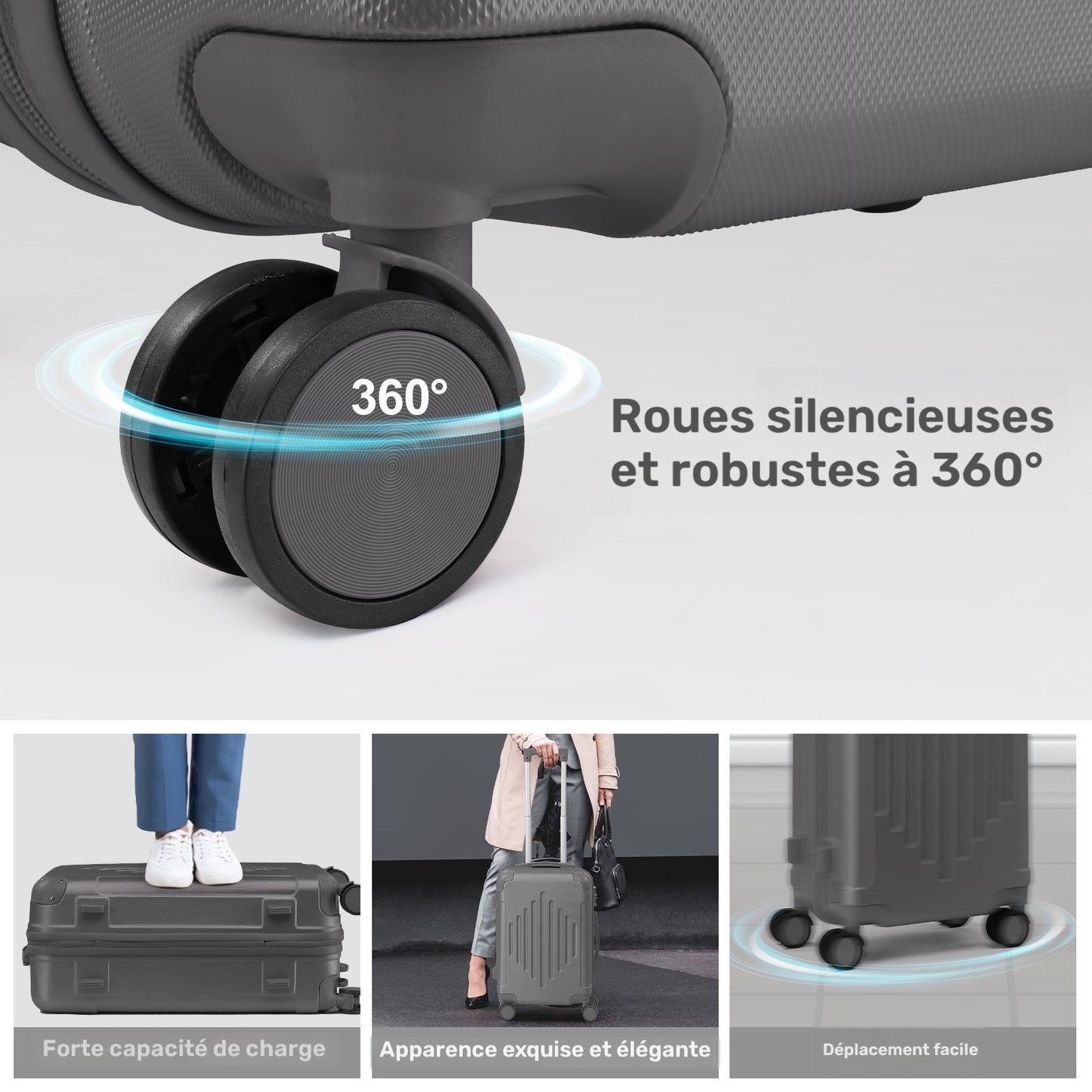 Valise, Vert foncé pour voyage et quotidien – vue détaillée 3