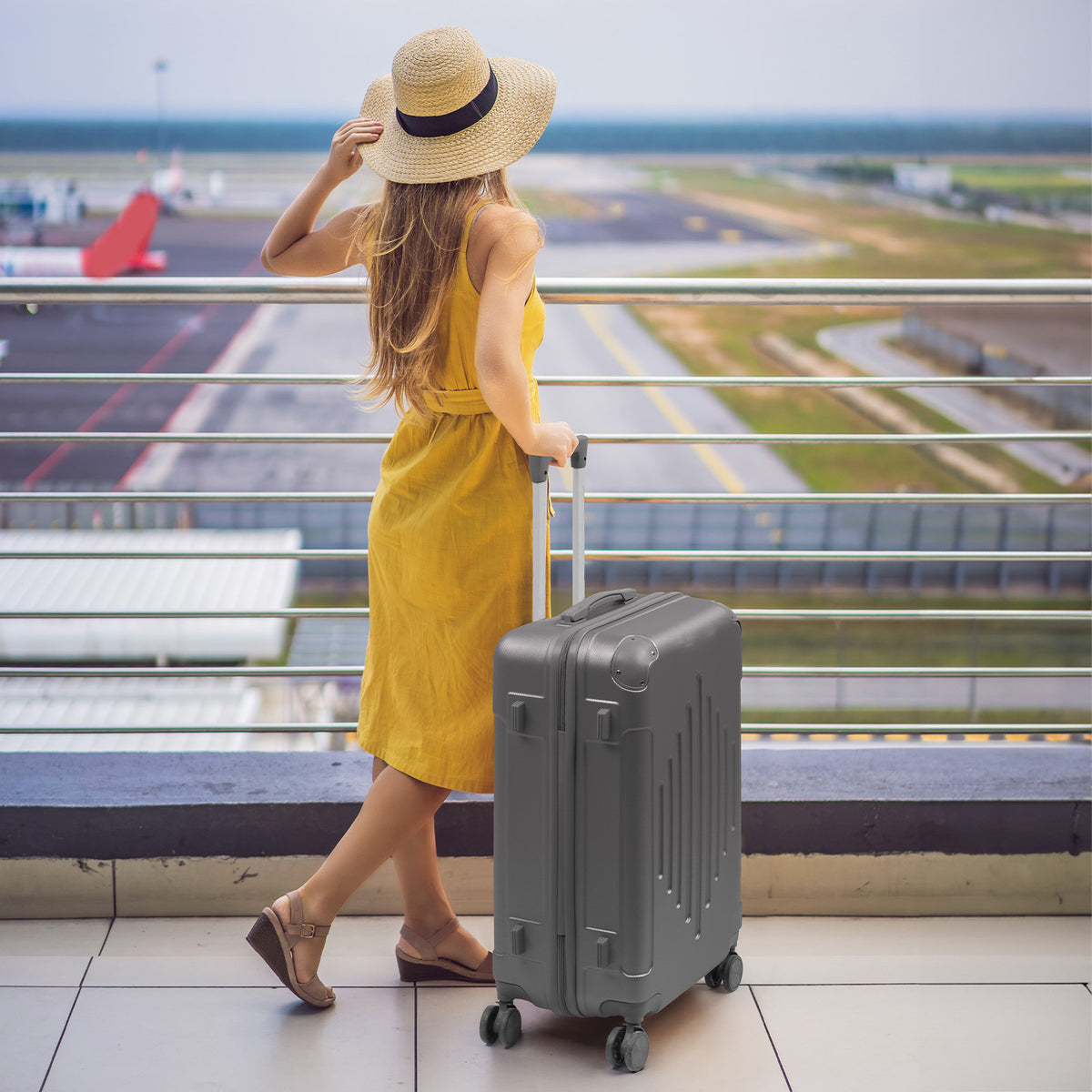 Valise, Vert foncé pour voyage et quotidien – vue détaillée 8