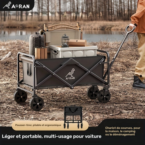 Véhicule de transport pliable, acier inoxydable pour camping et voyage – vue principale