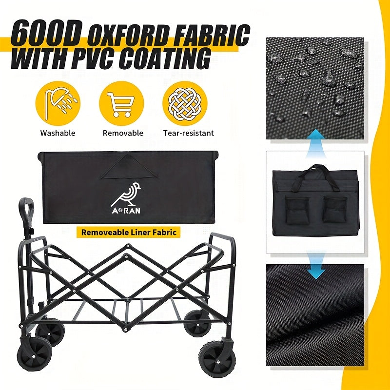 Véhicule de transport pliable, acier inoxydable pour camping et voyage – vue détaillée 3
