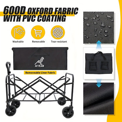 Véhicule de transport pliable, acier inoxydable pour camping et voyage – vue détaillée 3