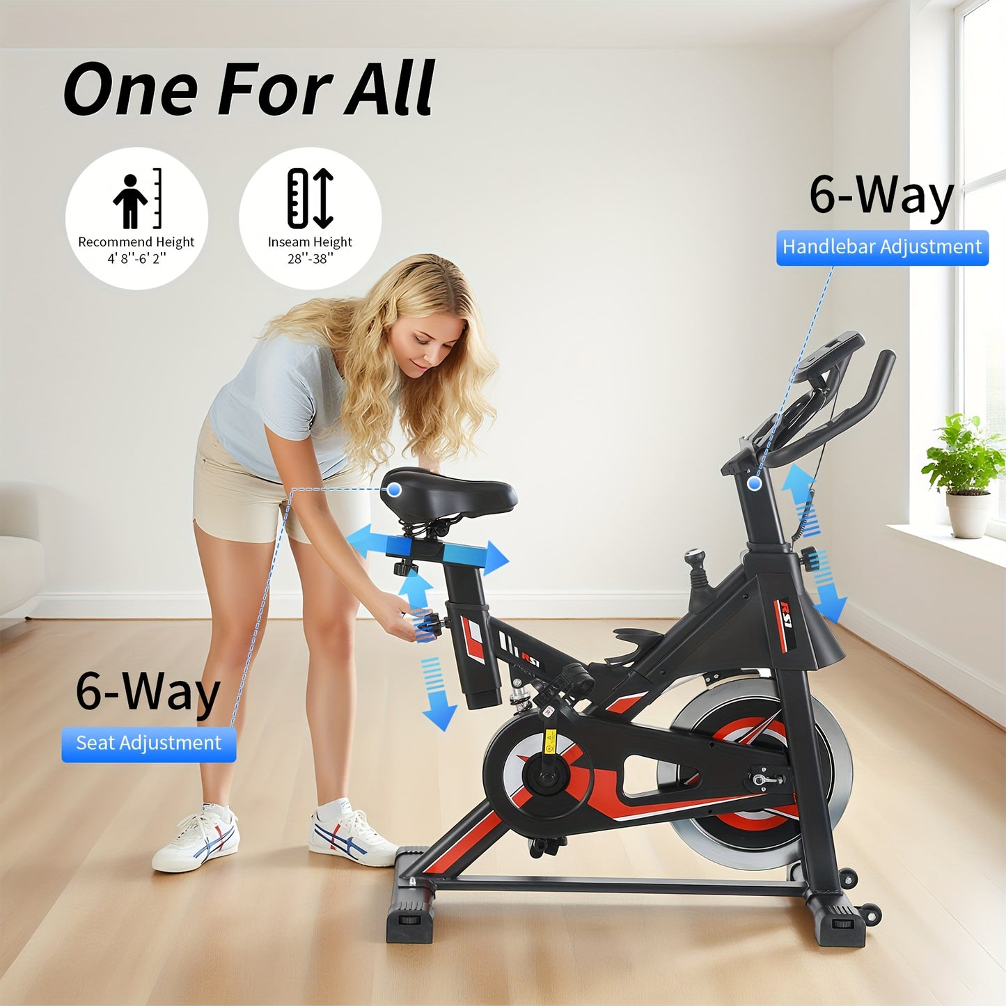 Vélo d'appartement Kehot, réglable pour véhicule et déplacements – vue détaillée 6