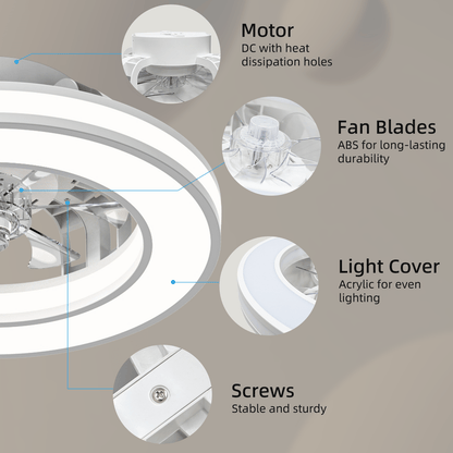 Ventilateur de plafond, 41,5 cm pour quotidien et maison – vue détaillée 5