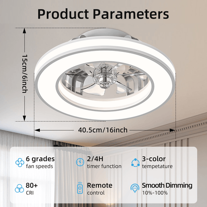 Ventilateur de plafond, 41,5 cm pour quotidien et maison – vue détaillée 9