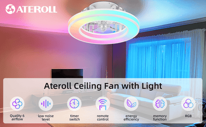 Ventilateur de plafond, 41,5 cm pour quotidien et maison – vue détaillée 12