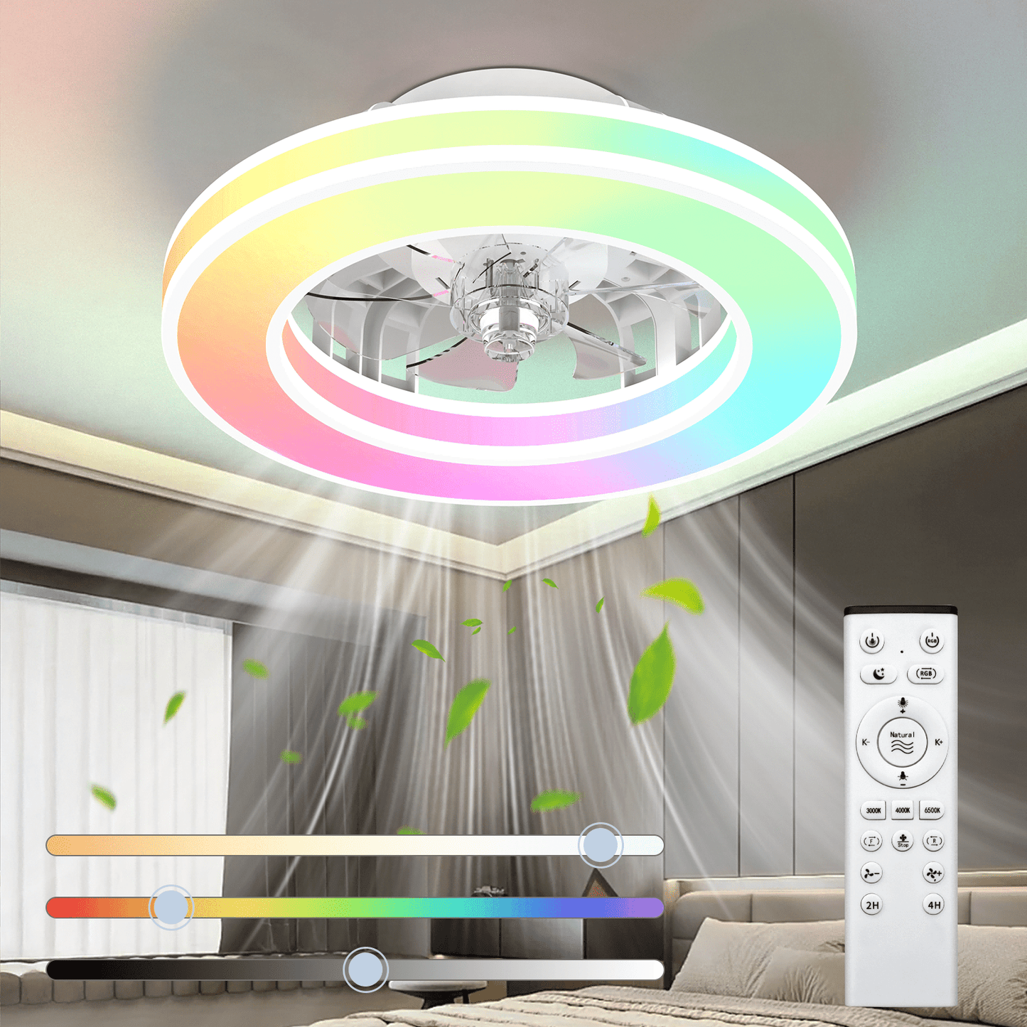 Ventilateur de plafond, 41,5 cm pour quotidien et maison – vue détaillée 19