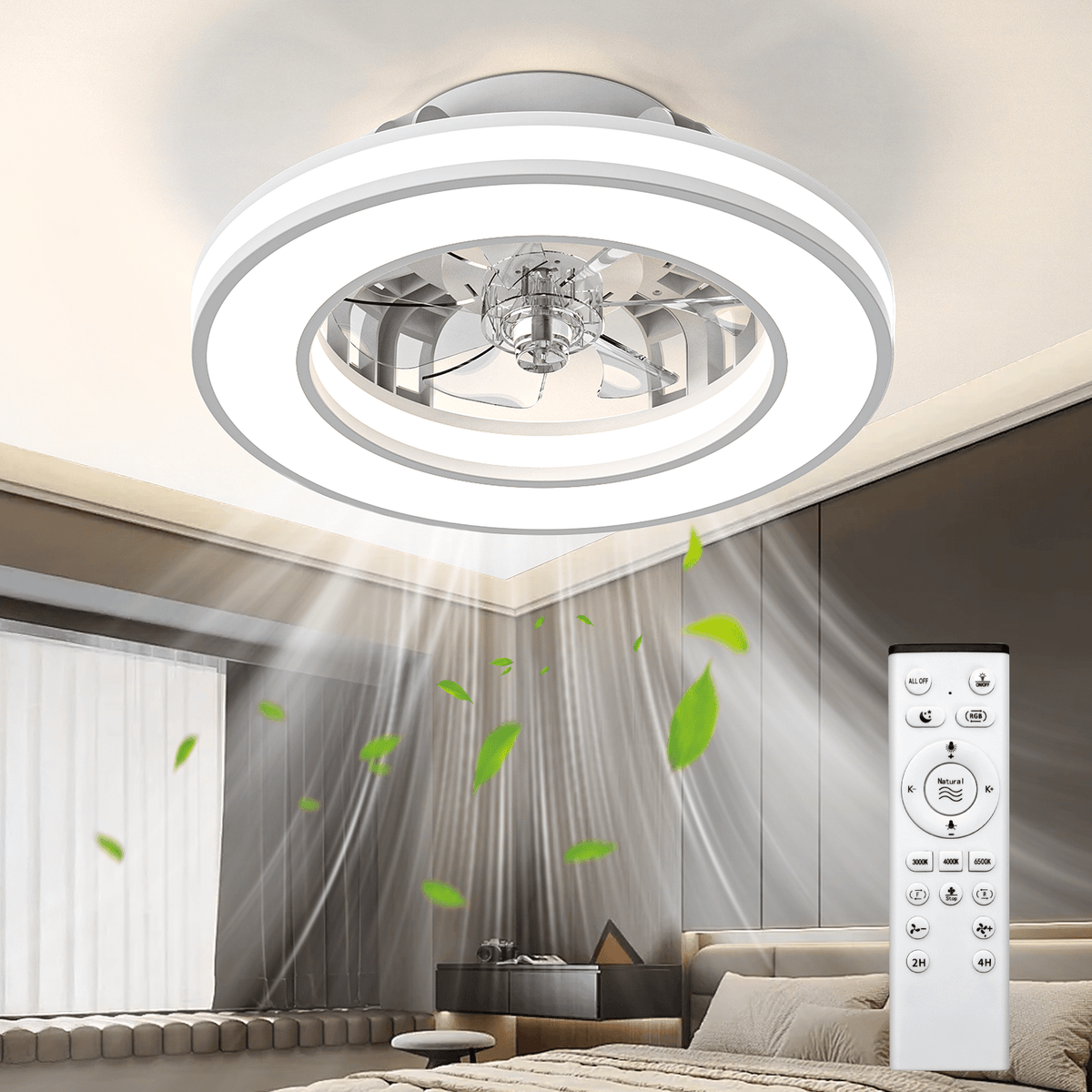 Ventilateur de plafond, 41,5 cm pour quotidien et maison – vue détaillée 20