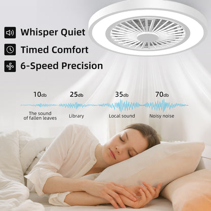 Ventilateur de Plafond ATEROLL, 55,8 cm pour chambre et literie – vue détaillée 9