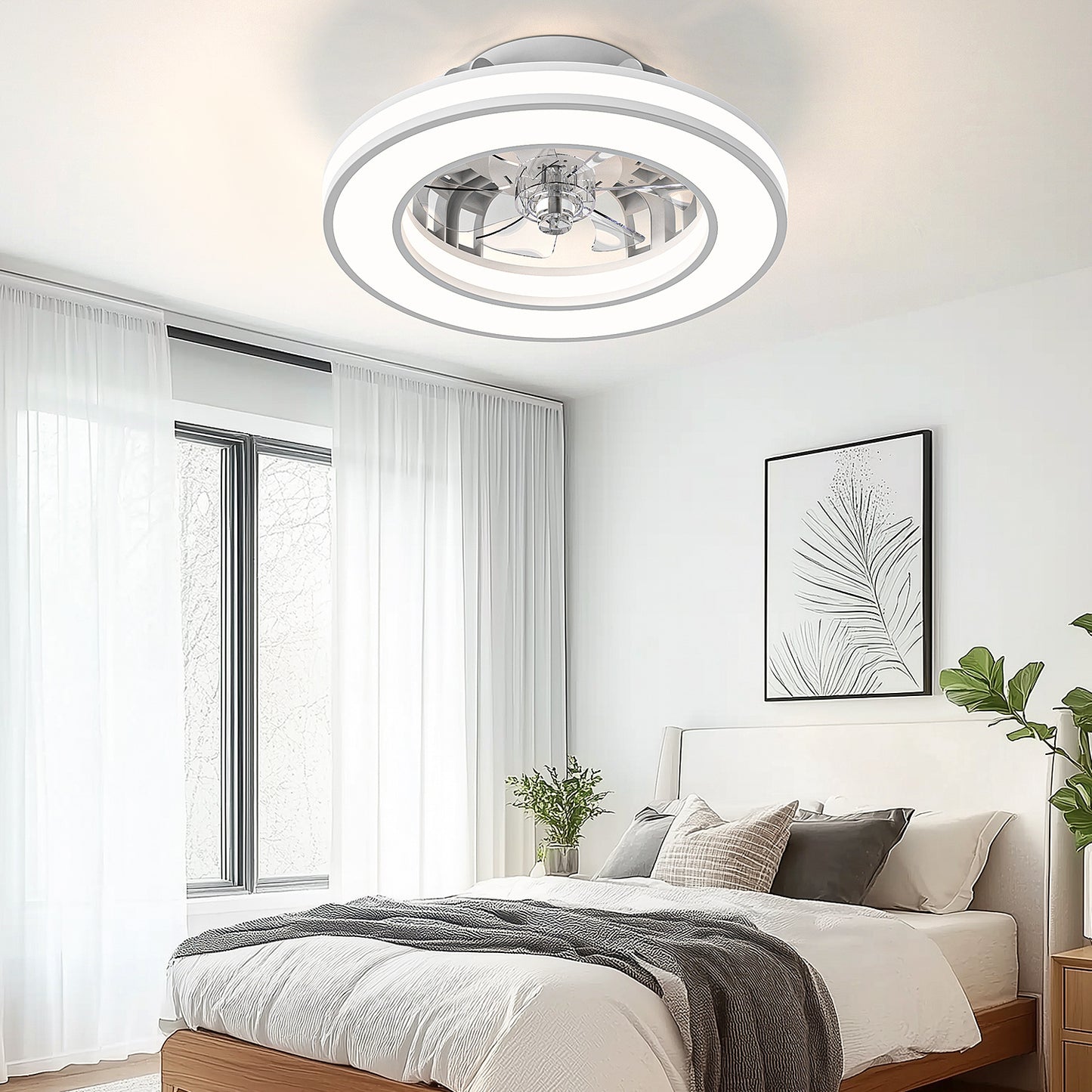 Ventilateur de Plafond ATEROLL, 55,8 cm pour chambre et literie – vue détaillée 10