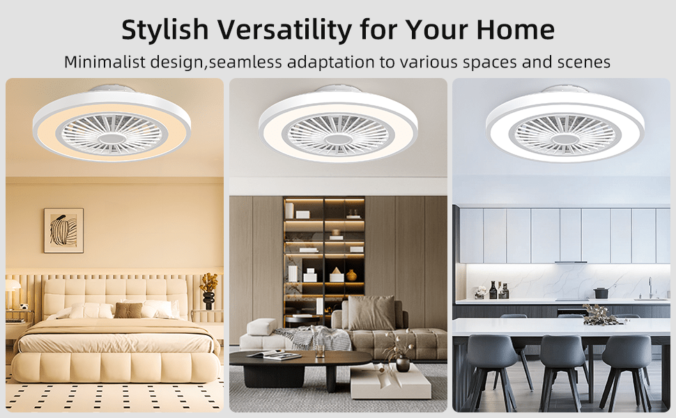 Ventilateur de Plafond ATEROLL, 55,8 cm pour chambre et literie – vue détaillée 15