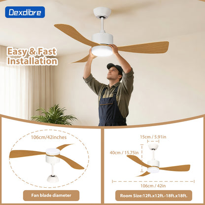 Ventilateur de plafond, coque rigide ABS pour quotidien et maison – vue détaillée 5