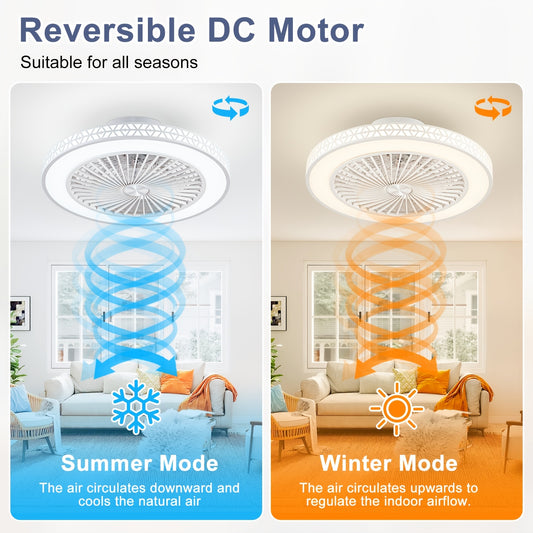 Ventilateur de Plafond, éclairage LED pour quotidien et maison – vue principale