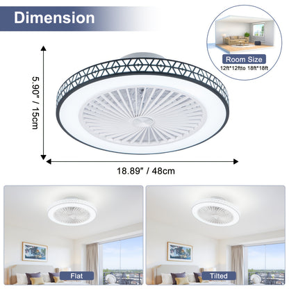 Ventilateur de Plafond, éclairage LED pour quotidien et maison – vue détaillée 6