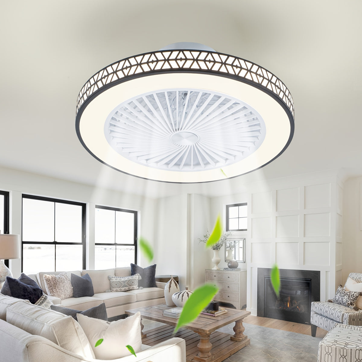 Ventilateur de Plafond, éclairage LED pour quotidien et maison – vue détaillée 9
