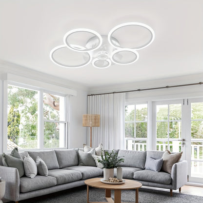 Ventilateur de Plafond Moderne Blanc, 100 cm pour cuisine et coin repas – vue détaillée 5