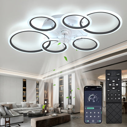 Ventilateurs de Plafond, éclairage LED pour chambre et literie – vue détaillée 2