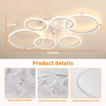 Ventilateurs de Plafond, éclairage LED pour chambre et literie – vue détaillée 3